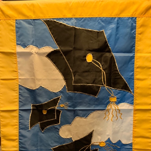 GRADUATION CAP CELEBRATION OUTDOOR FLAG. - Picture 2 of 8